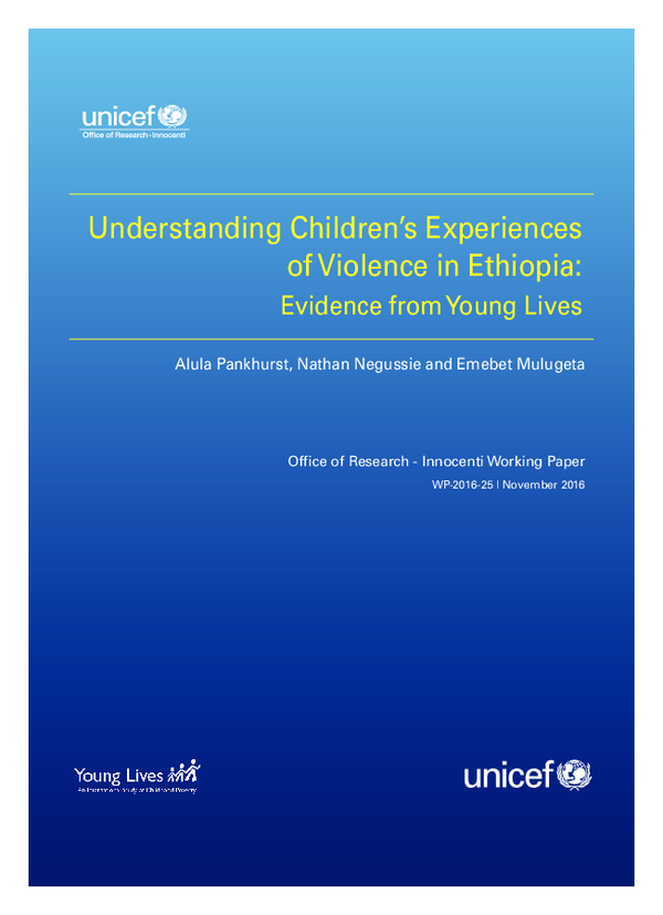 (PDF) Understanding Children’s Experiences of Violence in Ethiopia ...