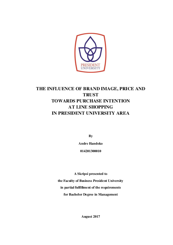(PDF) The Influence of Brand Image, Price and Trust Towards Purchase ...