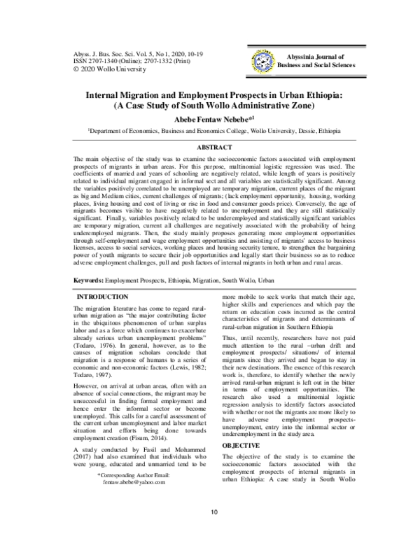 Internal Migration Case Study