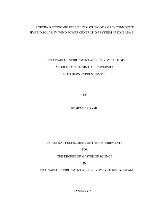 (PDF) A techno-economic feasibility study of a gridconnected hybrid ...