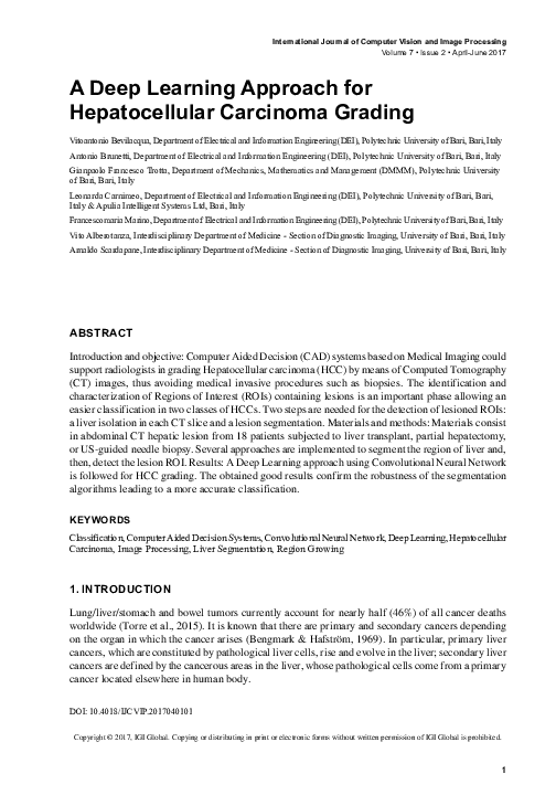 (PDF) A Deep Learning Approach for Hepatocellular Carcinoma Grading