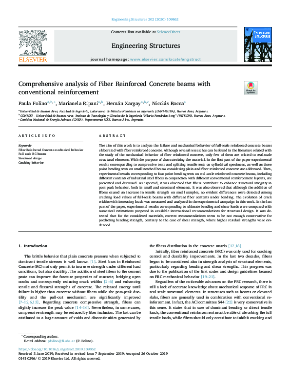 (PDF) Comprehensive analysis of Fiber Reinforced Concrete beams with ...