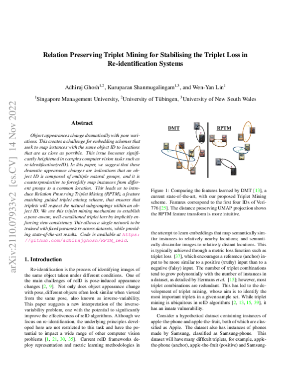 (PDF) Relation Preserving Triplet Mining for Stabilising the Triplet ...