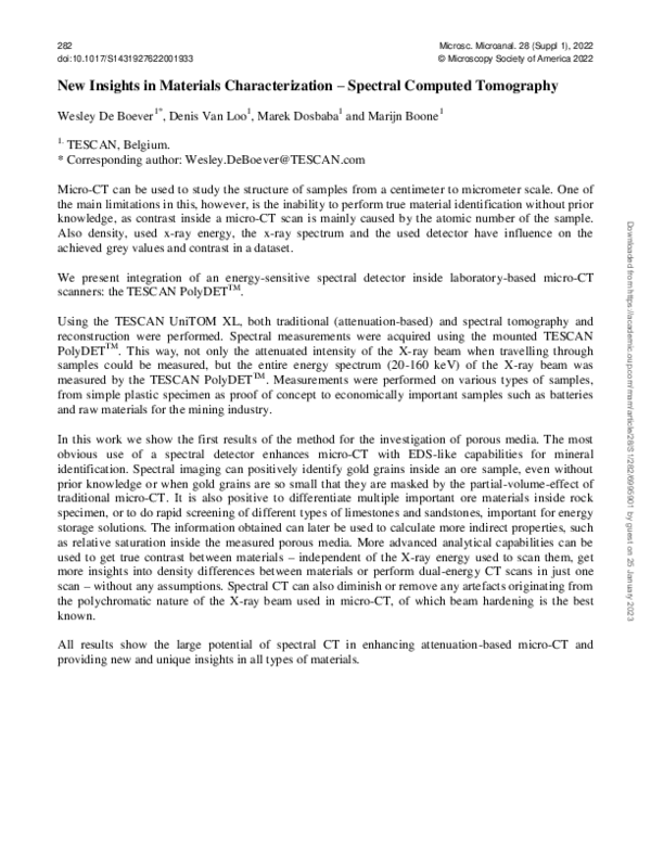 (PDF) New Insights in Materials Characterization – Spectral Computed ...