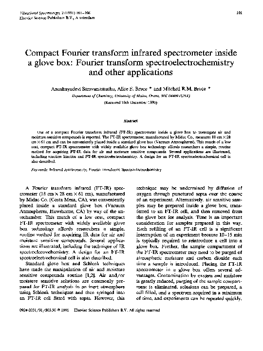 (PDF) Compact Fourier transform infrared spectrometer inside a glove ...