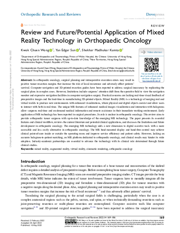 (PDF) Review and Future/Potential Application of Mixed Reality ...