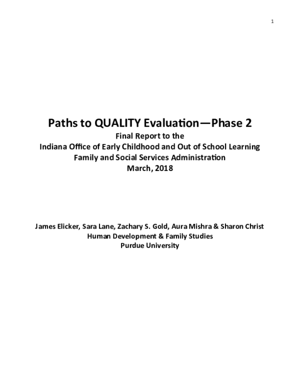 (DOC) Paths to QUALITY: A Child Care Quality Rating System for Indiana ...