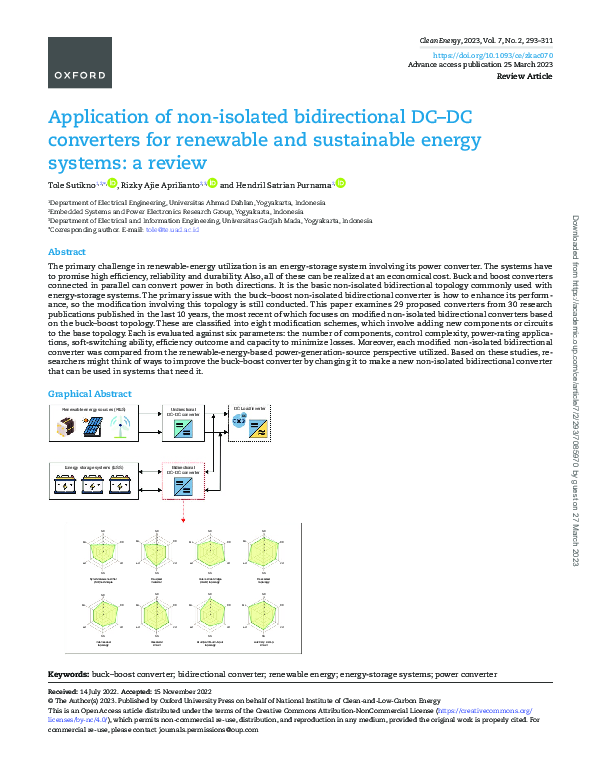 (PDF) Application of non-isolated bidirectional DC–DC converters for ...