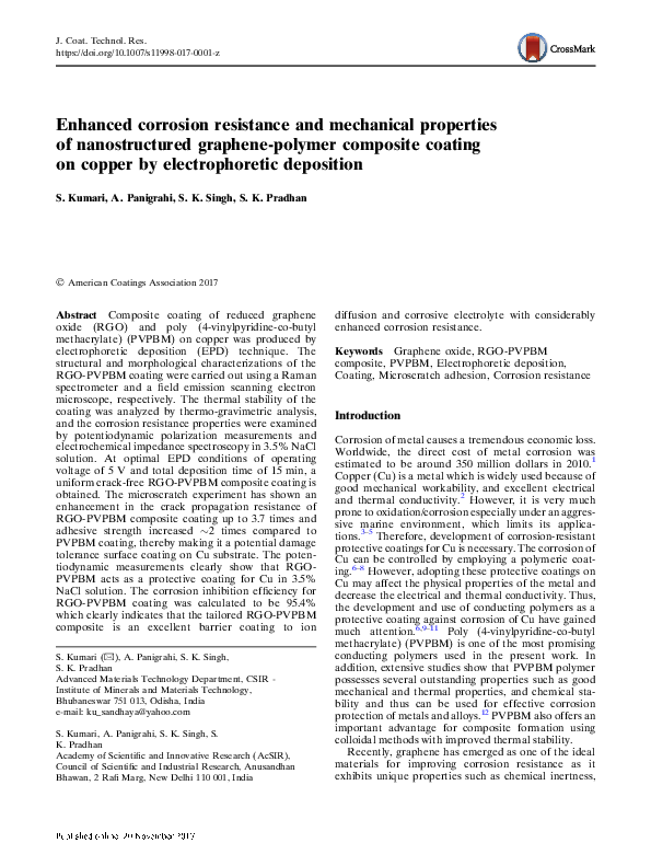 (PDF) Enhanced corrosion resistance and mechanical properties of ...