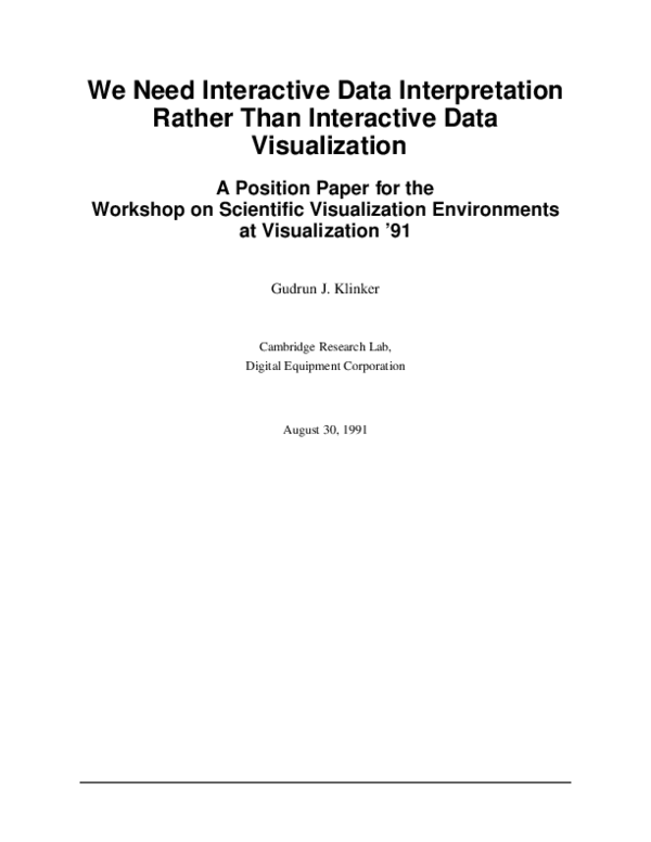 (PDF) We need interactive data interpretation rather than interactive ...