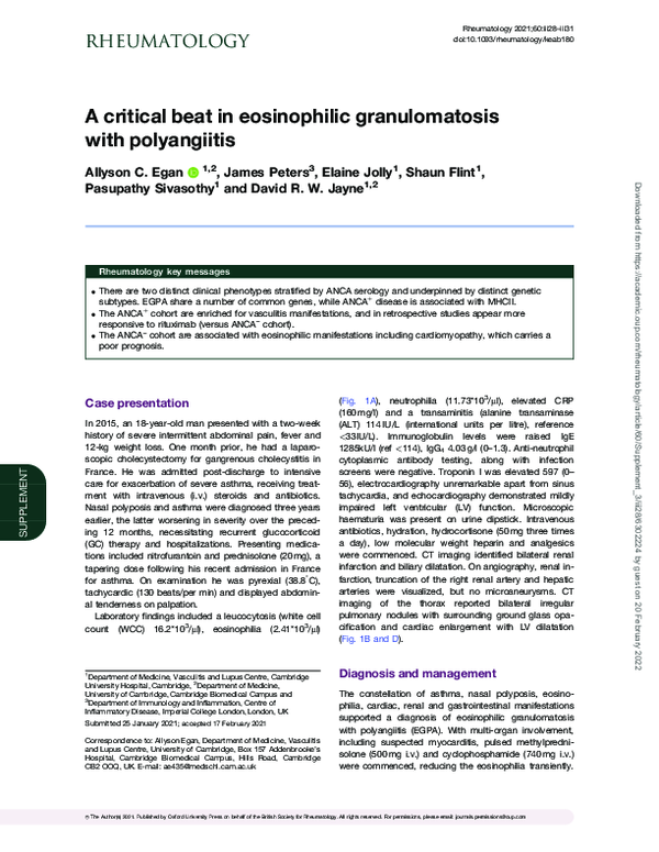 (PDF) A critical beat in eosinophilic granulomatosis with polyangiitis
