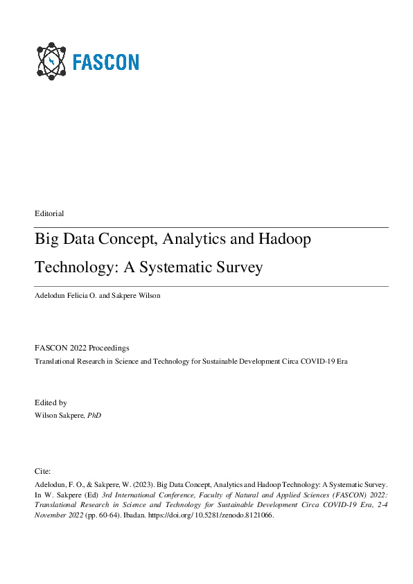 (PDF) Big Data Concept, Analytics and Hadoop Technology: A Systematic ...