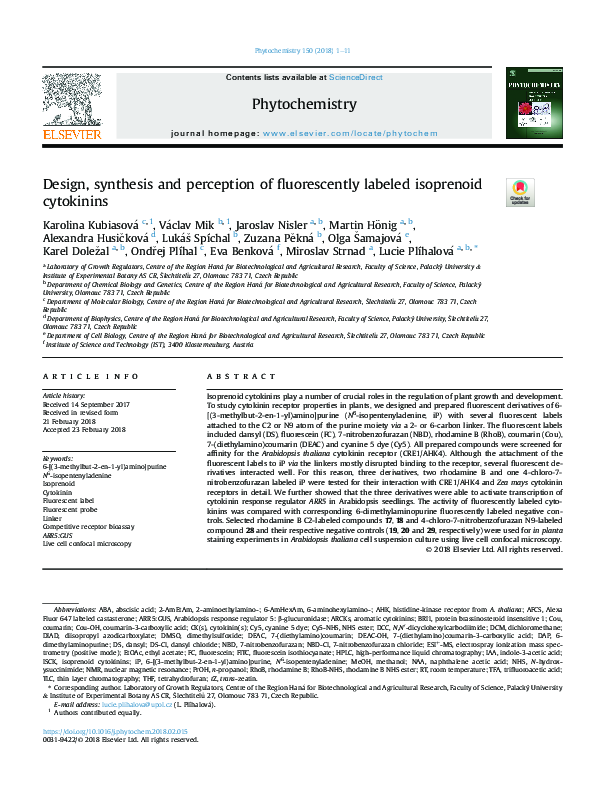 (PDF) Design, synthesis and perception of fluorescently labeled ...