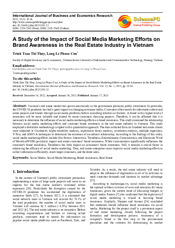 (PDF) A Study of the Impact of Social Media Marketing Efforts on Brand ...