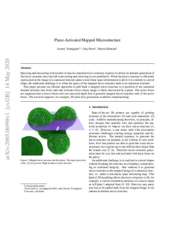 (PDF) Plane-Activated Mapped Microstructure