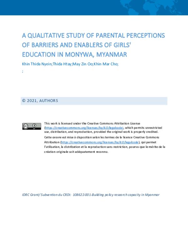 (PDF) Qualitative study of parental perceptions of barriers & enablers ...