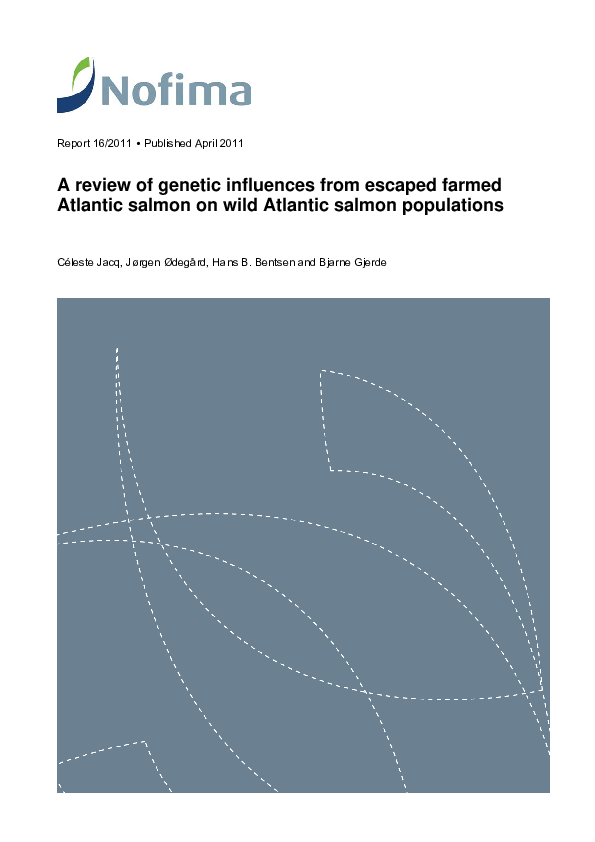 (PDF) A review of genetic influences from escaped farmed Atlantic ...