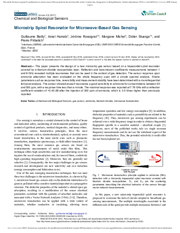 (PDF) Microstrip Spiral Resonator For Microwave-Based Gas Sensing