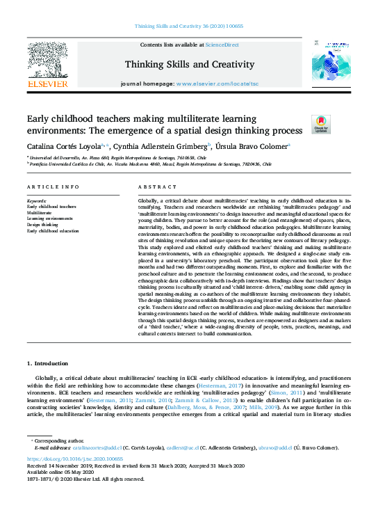 (PDF) Early childhood teachers making multiliterate learning ...