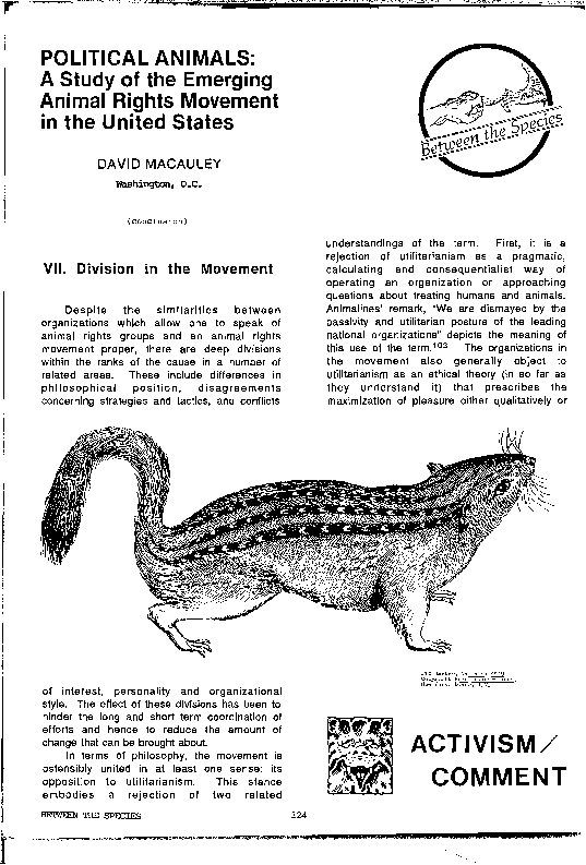 (PDF) Political Animals: A Study of the Emerging Animal Rights Movement ...
