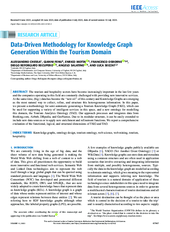 (PDF) Data-Driven Methodology for Knowledge Graph Generation Within the ...