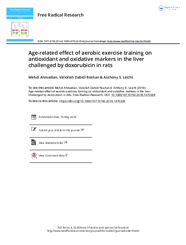 (PDF) Age-related effect of aerobic exercise training on antioxidant ...