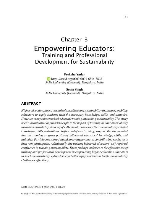 (PDF) Empowering Educators: Training & Professional development for ...
