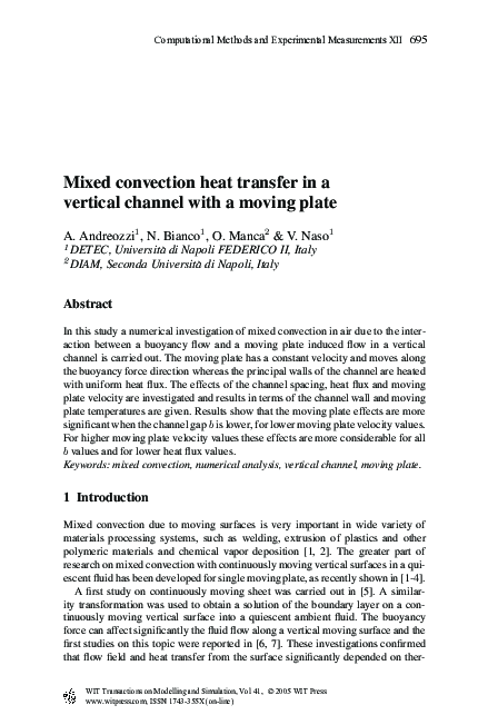 (PDF) Mixed Convection Heat Transfer In AVertical Channel With A Moving ...