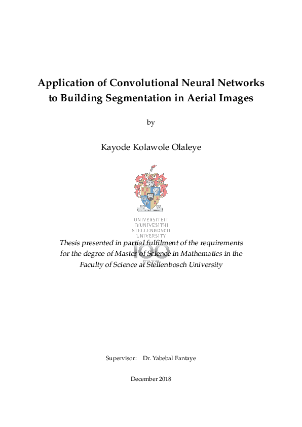(PDF) Application of convolutional neural networks to building ...