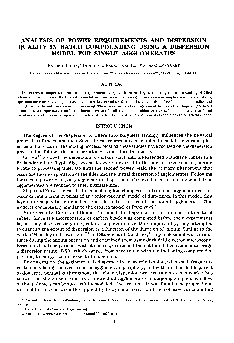 (PDF) Analysis of Power Requirements and Dispersion Quality in Batch ...