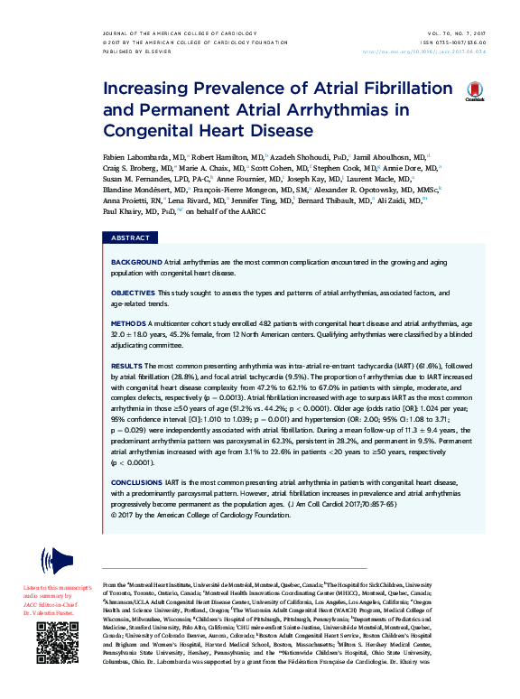 (PDF) Increasing Prevalence of Atrial Fibrillation and Permanent Atrial ...