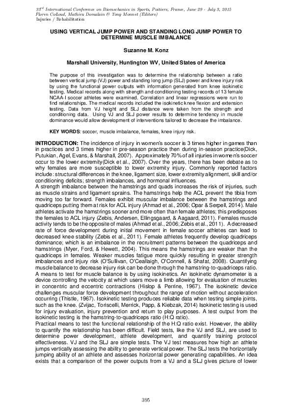 (PDF) Using Vertical Jump Power and Standing Long Jump Power to