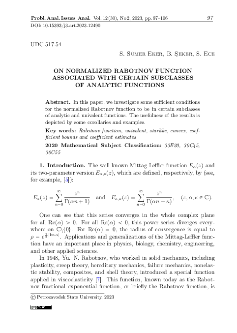 (PDF) On Normalized Rabotnov Function Associated with Certain ...