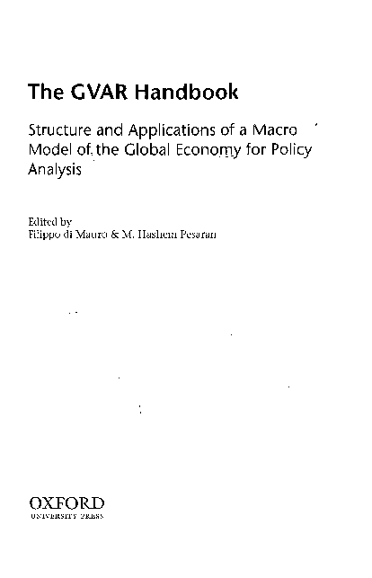 (PDF) The GVAR Handbook: Structure and Applications of a Macro Model of ...