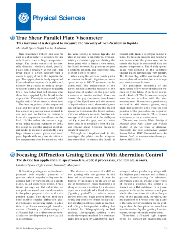 (PDF) True Shear Parallel Plate Viscometer
