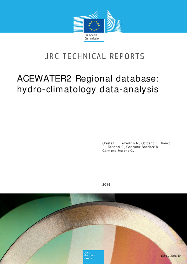 (PDF) ACEWATER2 Regional database: hydro-climatology data-analysis