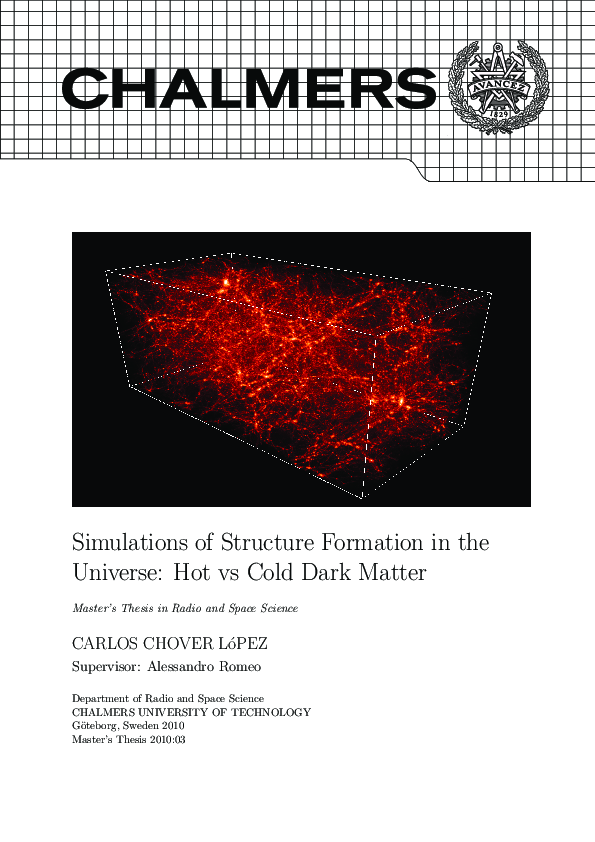 (PDF) Simulations of structure formation in the universe: hot vs. cold ...