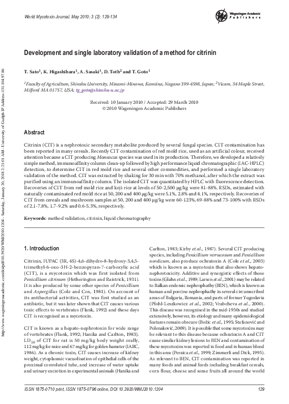 (PDF) Development and single-laboratory validation of an HPLC method ...
