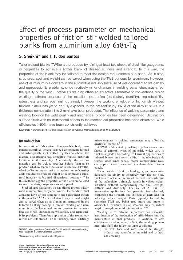 (PDF) Effect of process parameter on mechanical properties and fracture ...