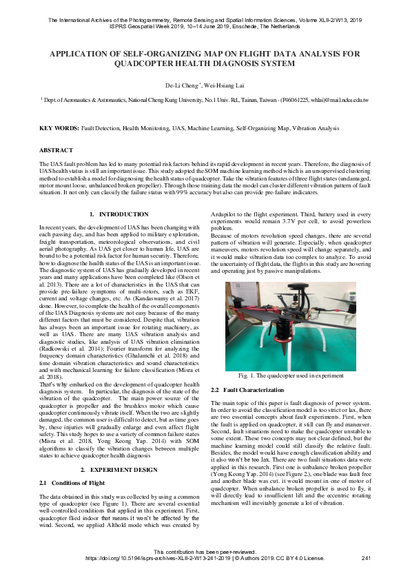 (PDF) Application of Self-Organizing Map on Flight Data Analysis for ...