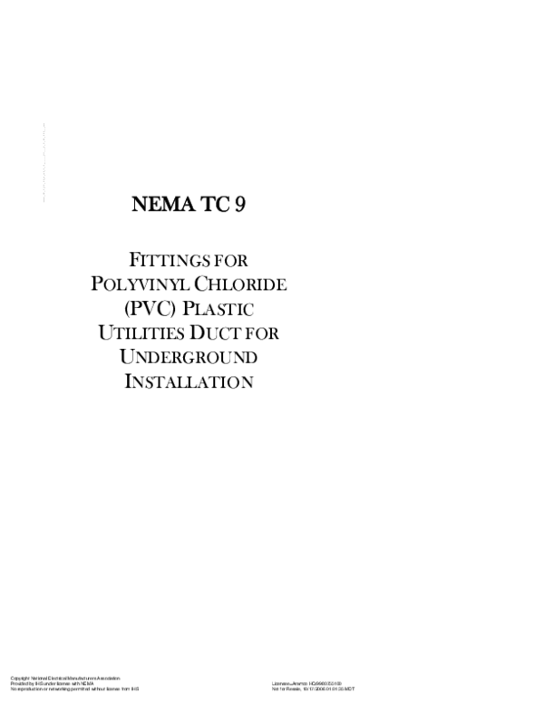 (PDF) NEMA TC 9 FITTINGS FOR POLYVINYL CHLORIDE (PVC) PLASTIC UTILITIES