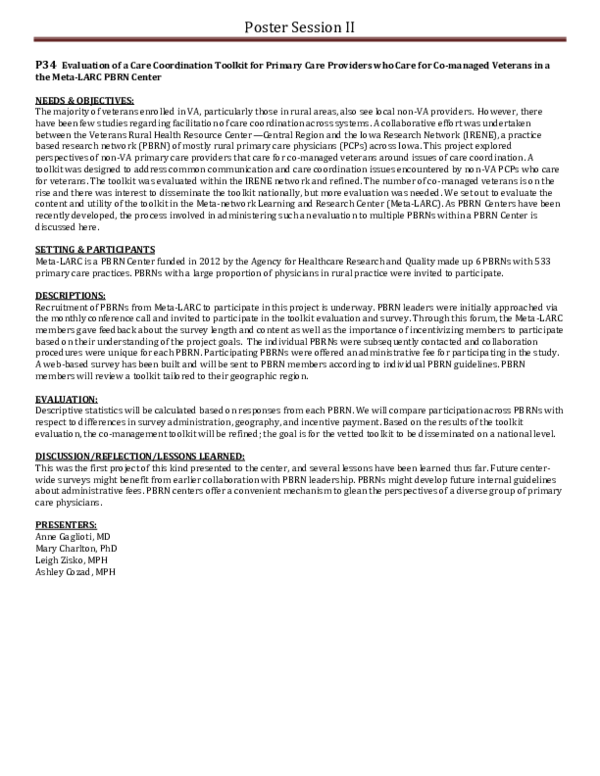 (PDF) Poster Session II