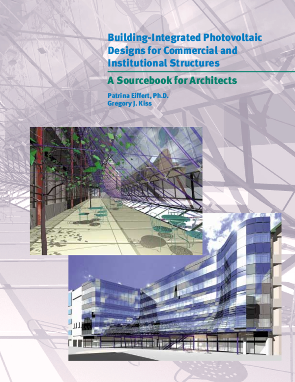 (PDF) Building integrated PV for commercial and institutional ...