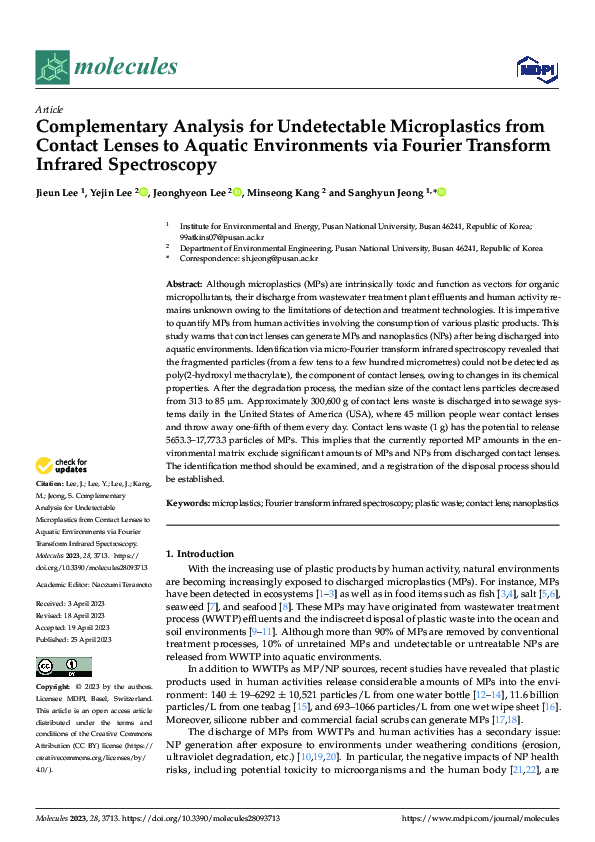(PDF) Complementary Analysis for Undetectable Microplastics from ...