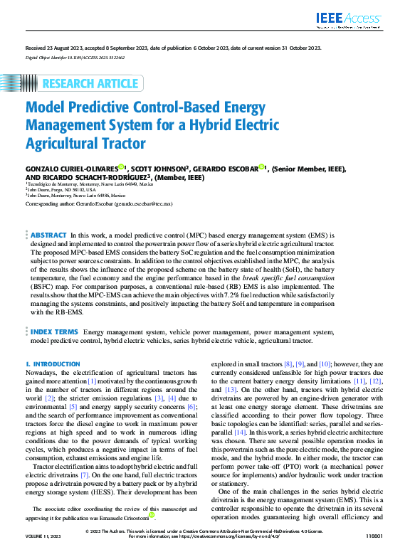 (PDF) Model Predictive Control-Based Energy Management System for a ...