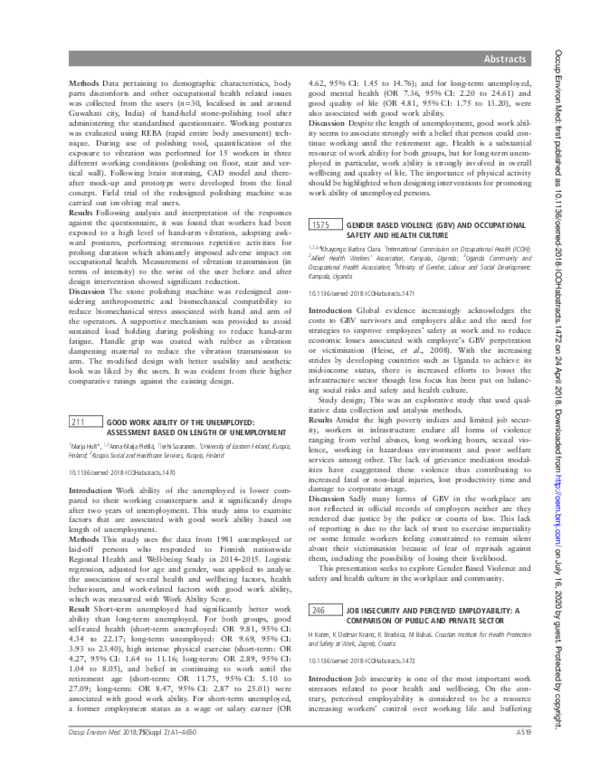 (PDF) 246 Job insecurity and perceived employability: a comparison of ...