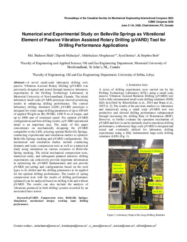 (PDF) Numerical and Experimental Study on Belleville Springs as ...