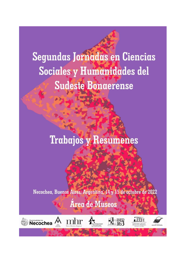 Segundas jornadas en ciencias sociales y humanidades del sudeste Bonaerense : trabajos y resumenes / Josefina Maria Brenda