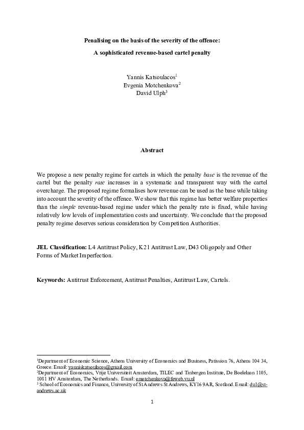 (PDF) Penalizing on the Basis of the Severity of the Offence: A ...