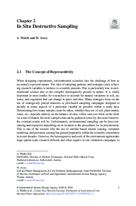 (PDF) In Situ Destructive Sampling